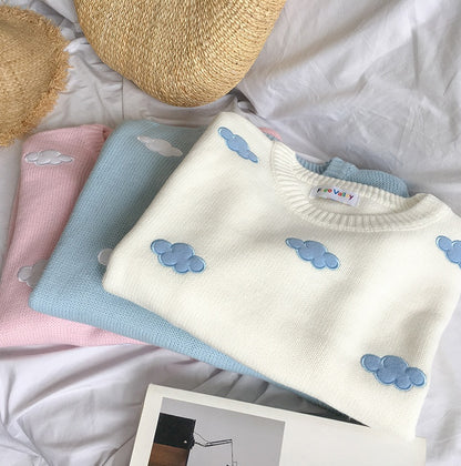 Loose cloud sweater sweater