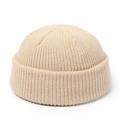 Knitted Hats For Women Skullcap Men Beanie Hat Winter Retro