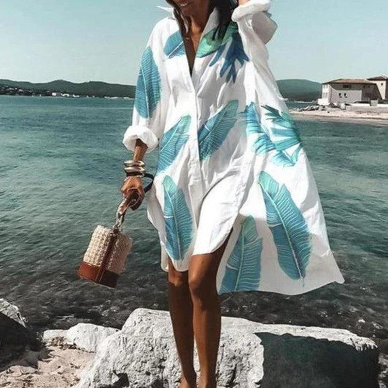 Fashionable Temperament Burst Shirt Dress