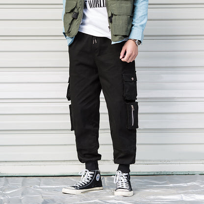 Casual Cargo Pant Men Harajuku Pencil Pants Many Pockets