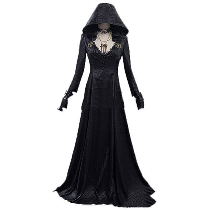 Evil Village Cosplay Costume Vampire Lady Dress Outfits Halloween Carnival Suit