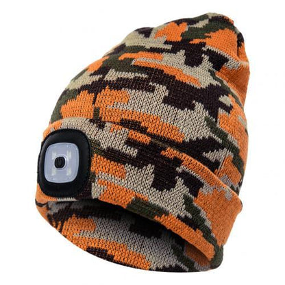 LED Knit Hat Button Cell Type Knitted Hat With Light Glowing