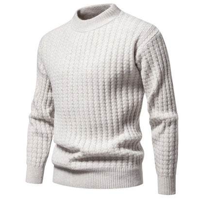 Autumn Men's Knitwear Solid Color Round Neck Fashion Sweater