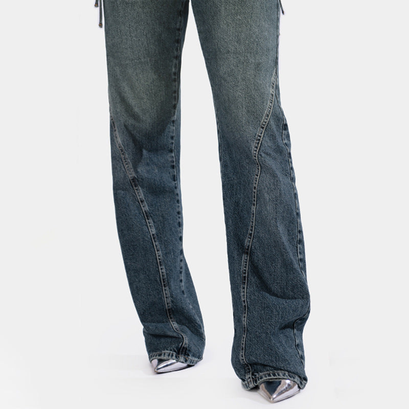 Loose And Simple All-match Denim Trousers Women