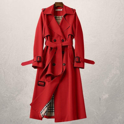 Women's Mid-length Trench Coat Autumn Long Windbreaker