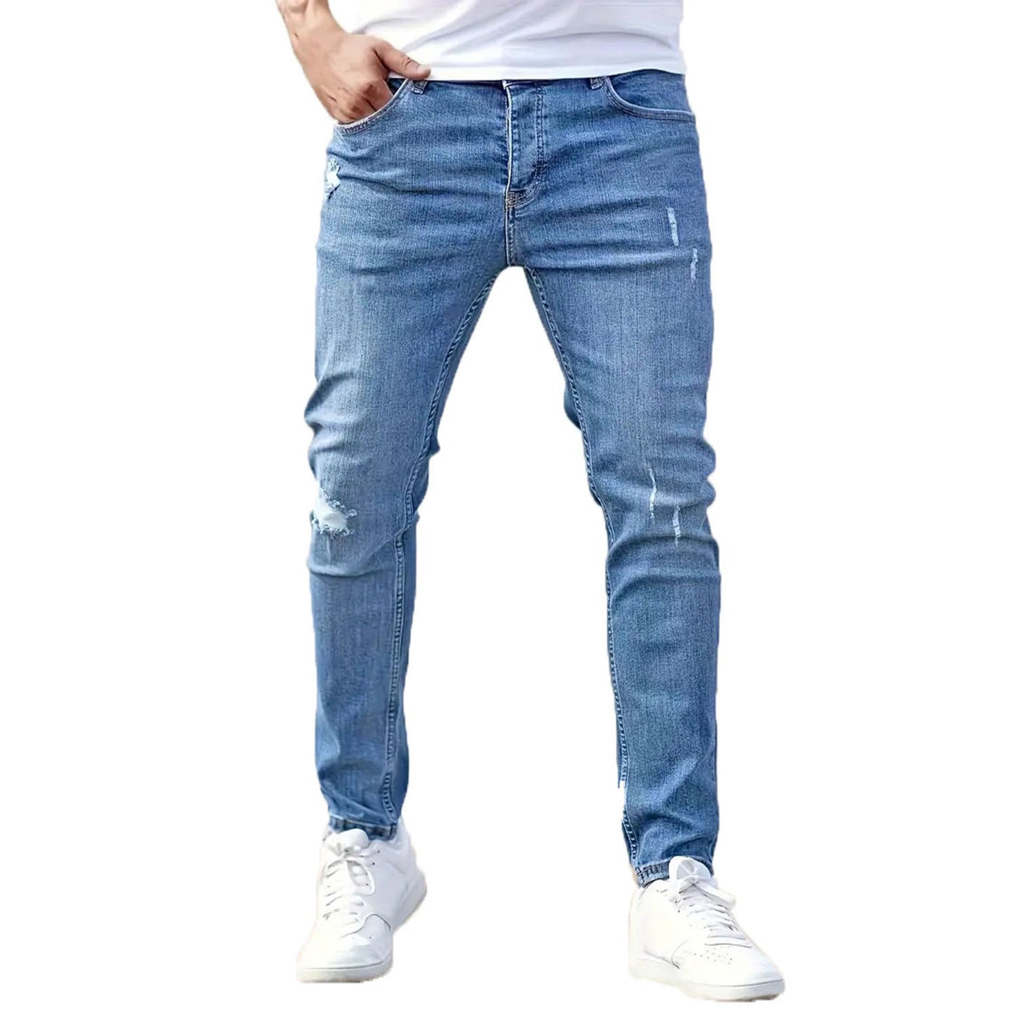 American-style Slim-fit Stretch Jeans