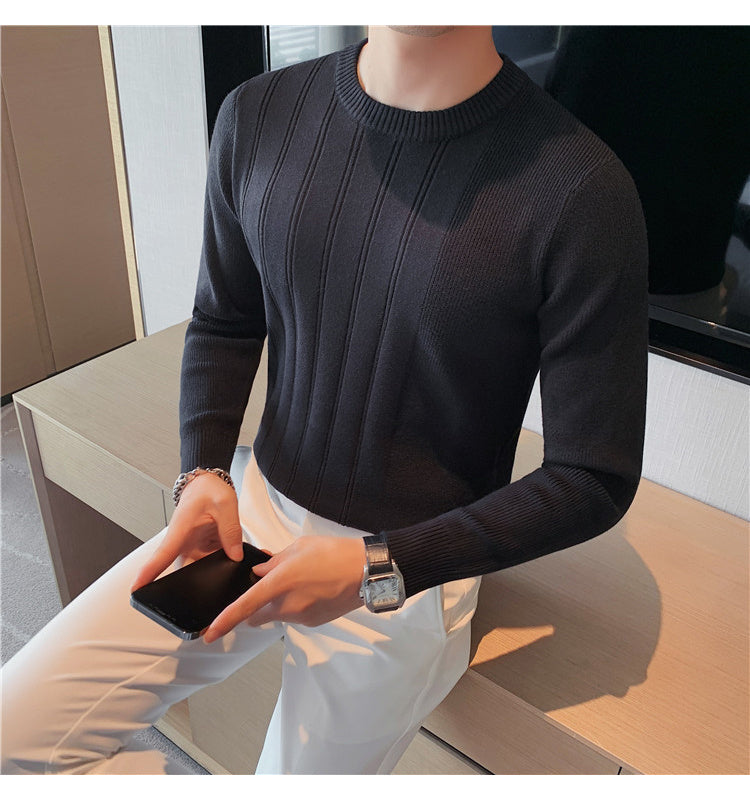 Men's Fashion Casual Round Neck Bottoming Shirt