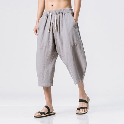 Chinese Style Cotton And Harem Pants