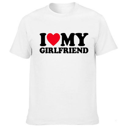 I Love My Girlfriend Men's Valentine's Day Funny T-shirt