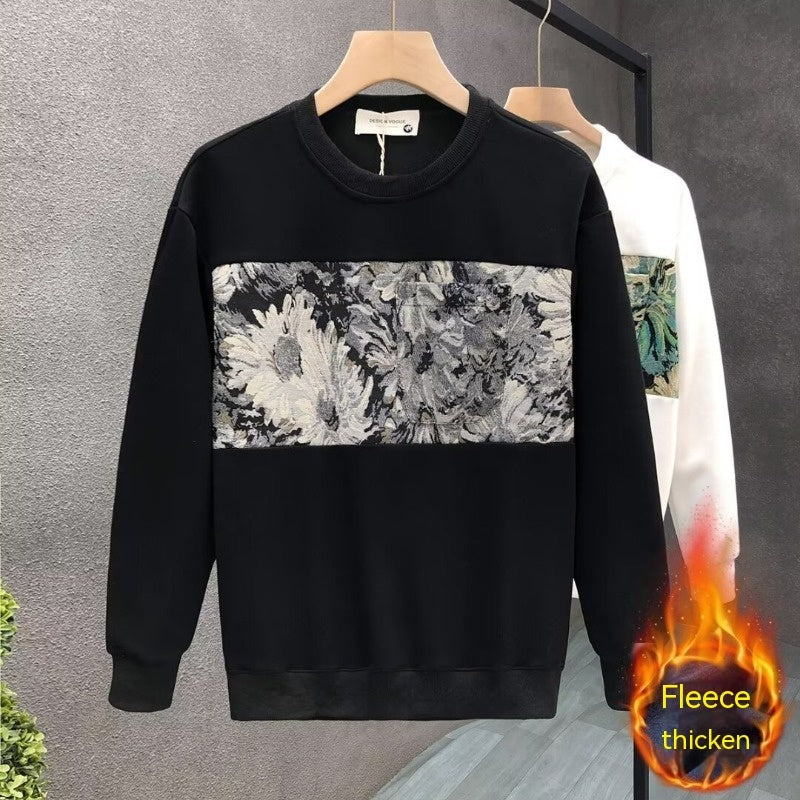 Fashion Brand Crew Neck Pullover Sweatshirt Men