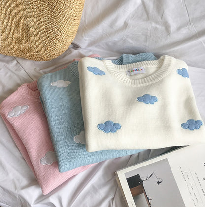 Loose cloud sweater sweater