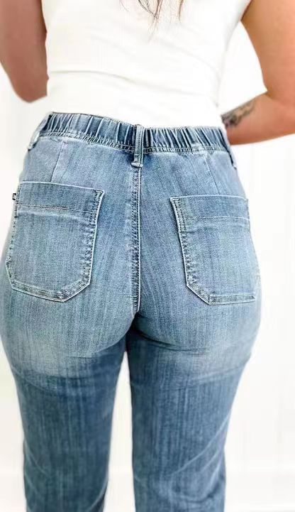 Women's Loose All-match Casual Straight-leg Jeans