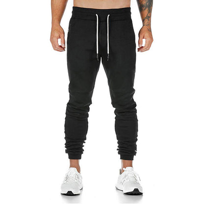 European size solid color drawstring track pants