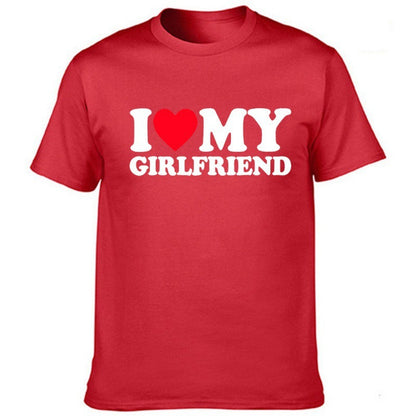 I Love My Girlfriend Men's Valentine's Day Funny T-shirt