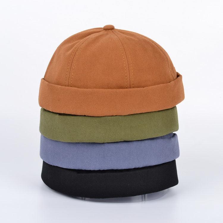 Melon leather hat