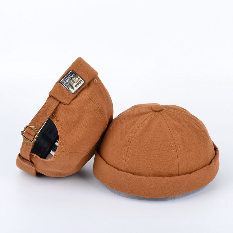 Melon leather hat