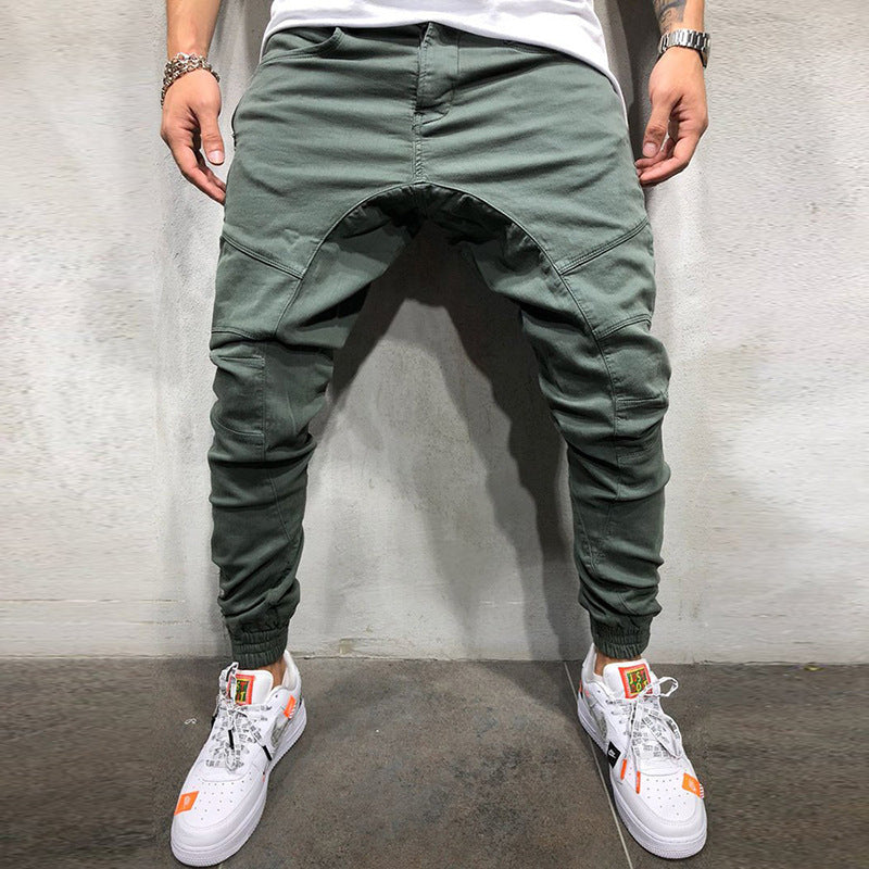 Hip Hop Side Zipper Trousers Men's Leggings