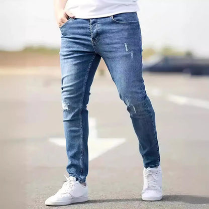 American-style Slim-fit Stretch Jeans