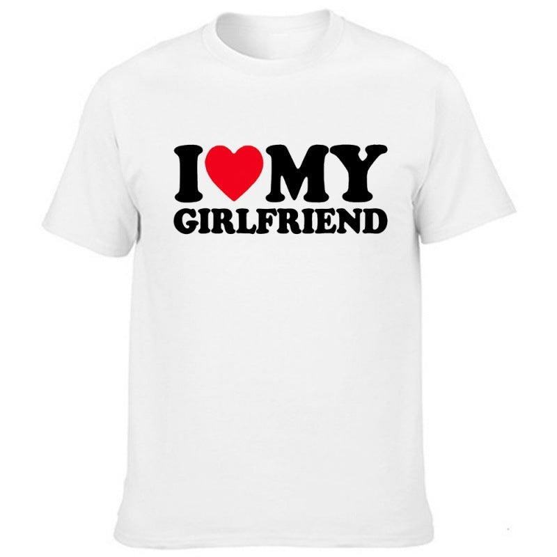 I Love My Girlfriend Men's Valentine's Day Funny T-shirt