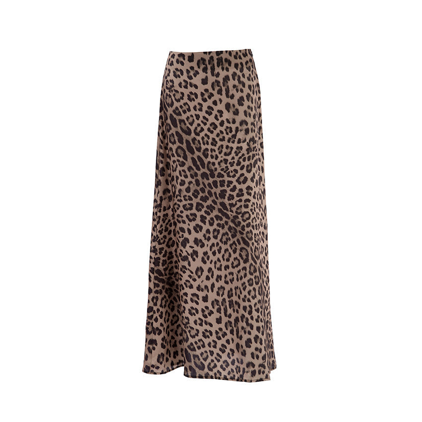 Leopard Print Dress Fashion Mermaid Skirt Womens Clothing