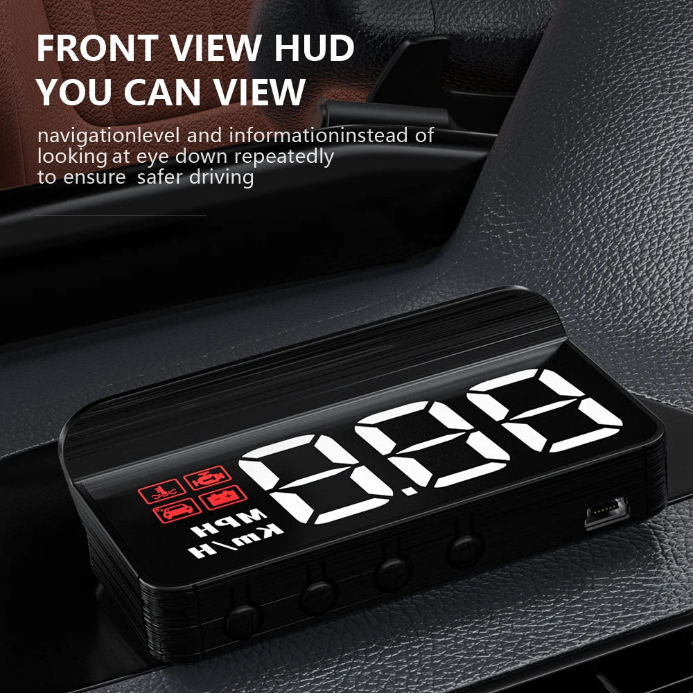 🔥 M3 HUD Display Obd2 Trip Computer Speed Projector Obd2 Auto Top Calculator Fuel Mileage Alarm Alarm Car Accessories