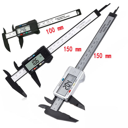 🔥 150mm 100mm Electronic Caliper Dial Vernier Caliper Gauge Micrometer Measuring Tools Digital Ruler