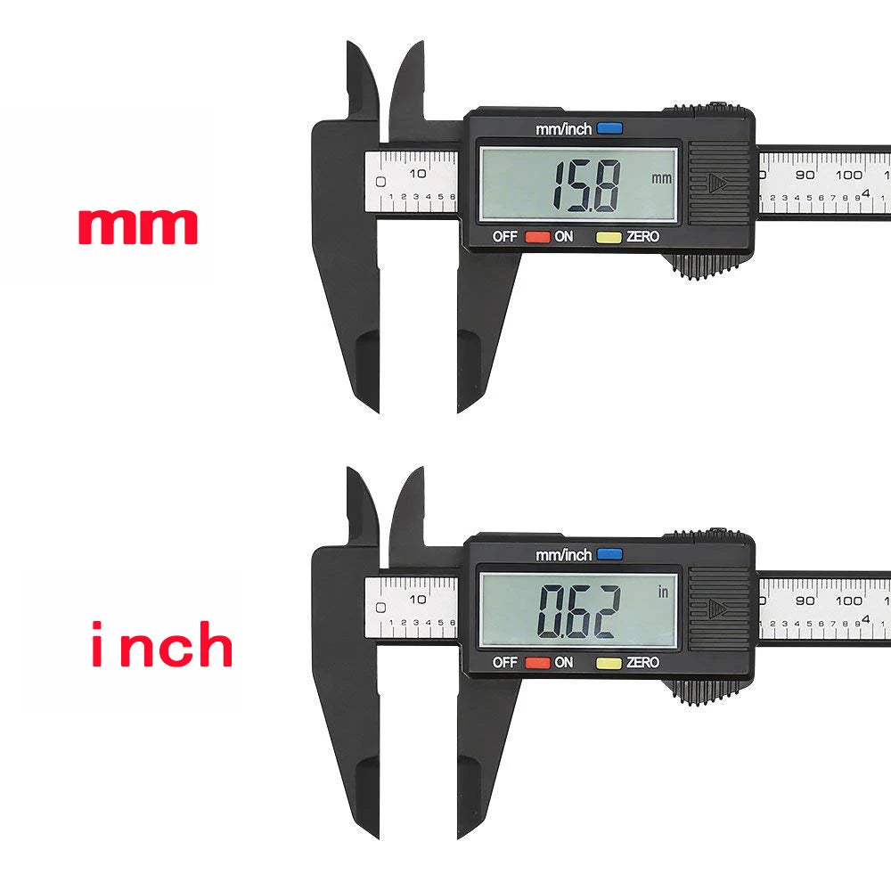 🔥 150mm 100mm Electronic Caliper Dial Vernier Caliper Gauge Micrometer Measuring Tools Digital Ruler