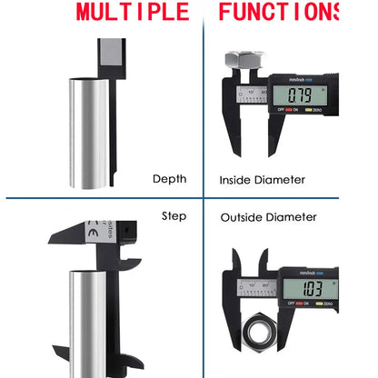 🔥 150mm 100mm Electronic Caliper Dial Vernier Caliper Gauge Micrometer Measuring Tools Digital Ruler