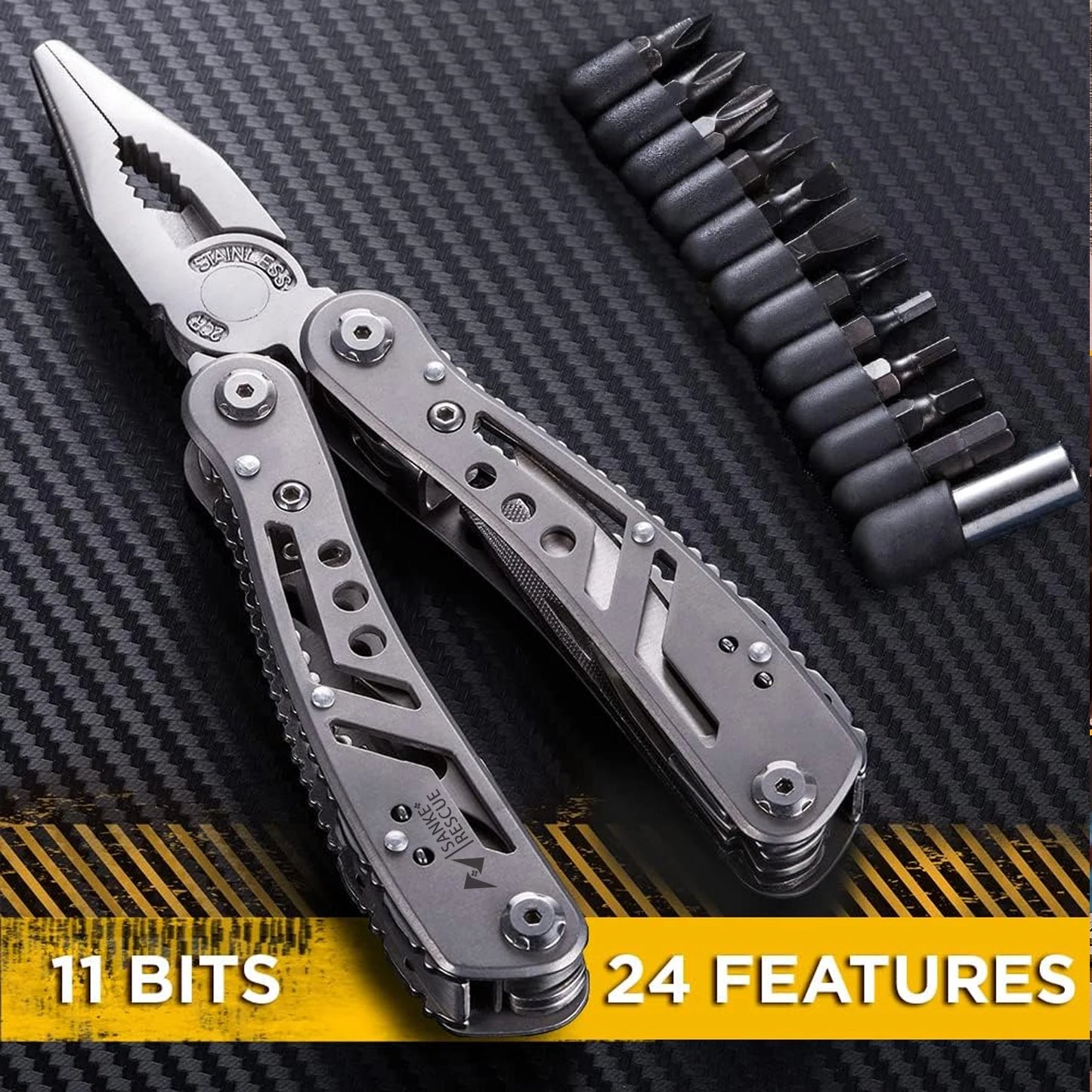 🔥 24in1 Portable Pocket Multitool Stainless Steel Pliers Knife Screwdriver Outdoor