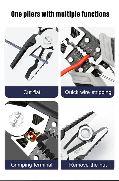 🔥 Multifunctional Universal Diagonal Pliers Hardware Wire Cutters Professional Electrician Anti Slip Durable Repair Tools