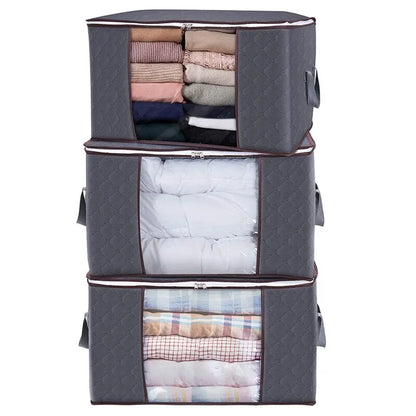 🔥 6 Pcs/Set Clothing Storage Bags Upgraded Fabric Foldable Storage Bags Containers