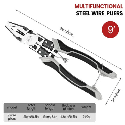 🔥 Multifunctional Universal Diagonal Pliers Hardware Wire Cutters Professional Electrician Anti Slip Durable Repair Tools