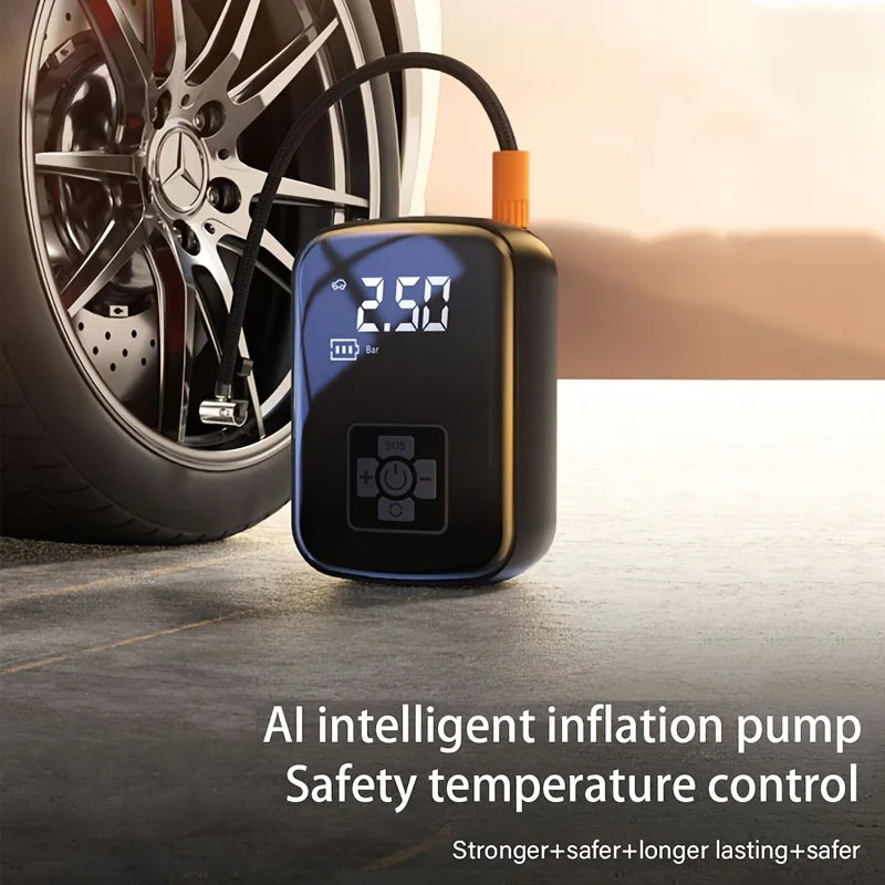 🔥 Car-mounted Wireless Air Pump Car Portable Air Pump