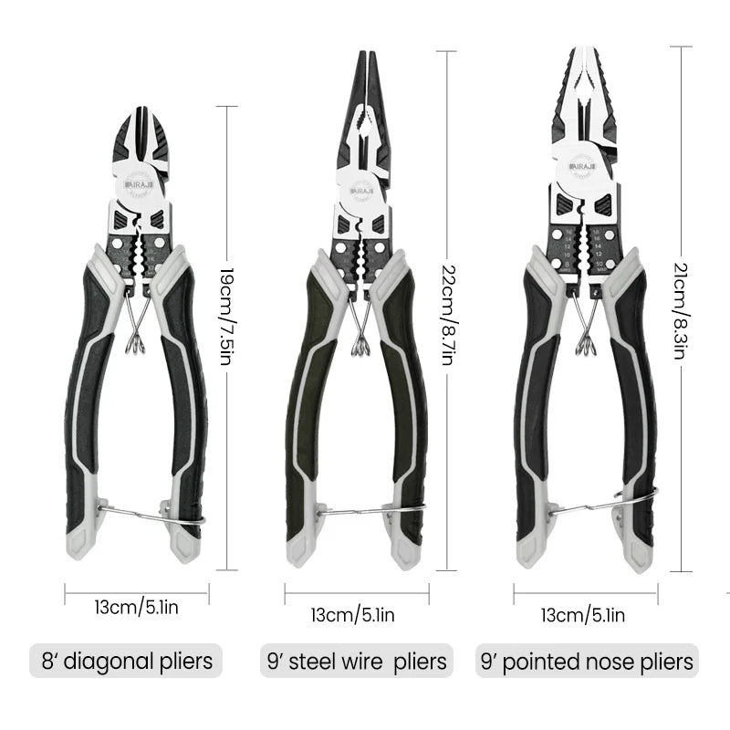 🔥 Multifunctional Universal Diagonal Pliers Hardware Wire Cutters Professional Electrician Anti Slip Durable Repair Tools