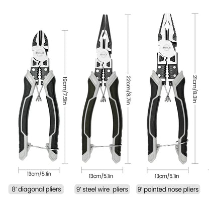 🔥 Multifunctional Universal Diagonal Pliers Hardware Wire Cutters Professional Electrician Anti Slip Durable Repair Tools