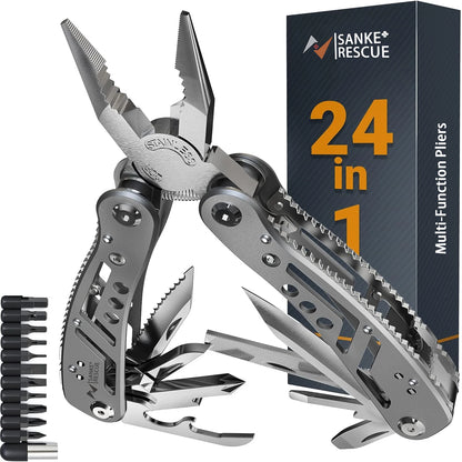 🔥 24in1 Portable Pocket Multitool Stainless Steel Pliers Knife Screwdriver Outdoor