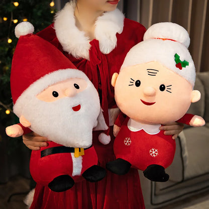 🔥 23-50CM Cute Santa Claus Snowman Elk Granny Plush Toys Christmas Decor Dolls Stuffed Soft for Baby Kids Gift