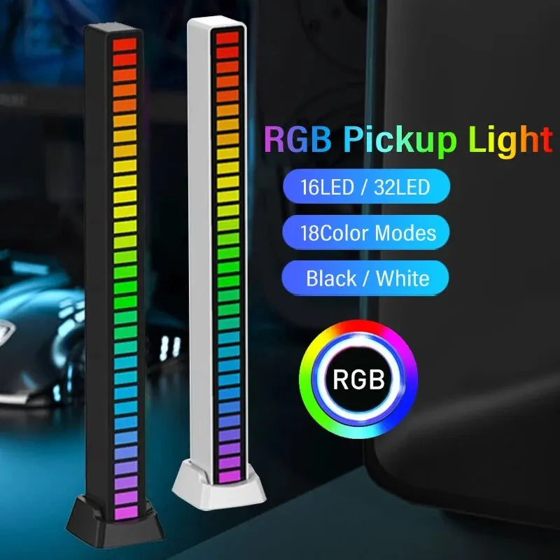 🔥 LED Pickup Light RGB Sound Control Lamp