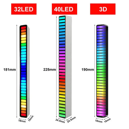 🔥 LED Pickup Light RGB Sound Control Lamp