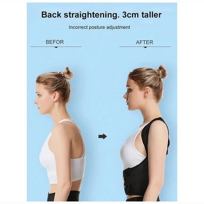 🔥 Back Posture Corrector Brace for Women Breathable Back Posture Corrector Adjustable Back Shoulder Support Belt for Student Kid