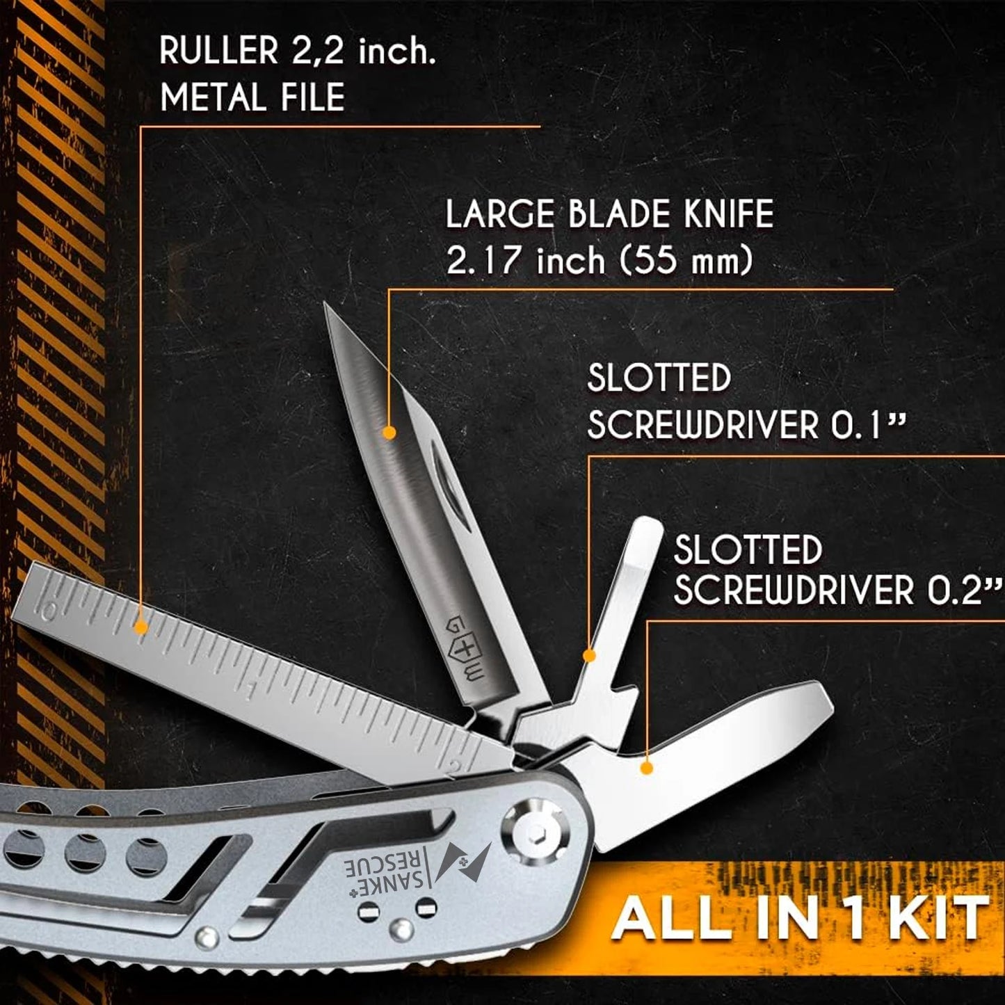 🔥 24in1 Portable Pocket Multitool Stainless Steel Pliers Knife Screwdriver Outdoor