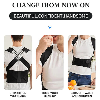 🔥 Back Posture Corrector Brace for Women Breathable Back Posture Corrector Adjustable Back Shoulder Support Belt for Student Kid