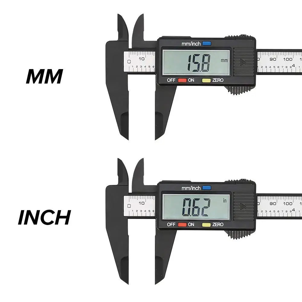 🔥 150mm 100mm Electronic Caliper Dial Vernier Caliper Gauge Micrometer Measuring Tools Digital Ruler