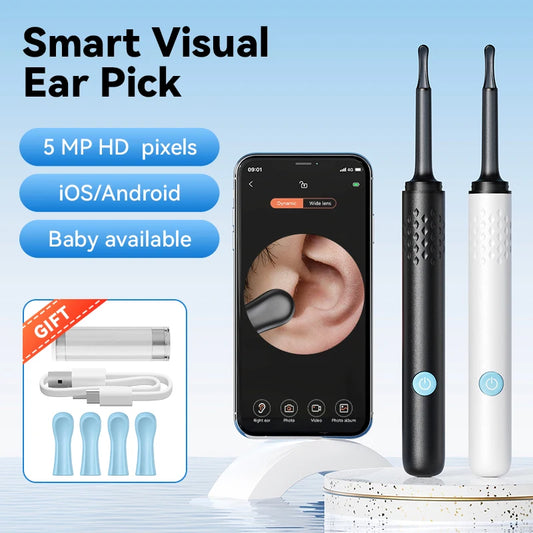 🔥 WIFI Camera Visual Ear Cleaner Sharp Camera with 6 LED Lights Ear Wax Removal Tool