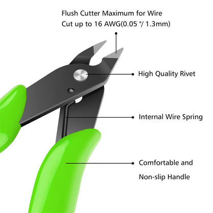 🔥 Universal Pliers Multi Functional Tools Electrical Wire Cable Cutters Cutting Side Snips Flush Stainless Steel Nipper Hand Tools