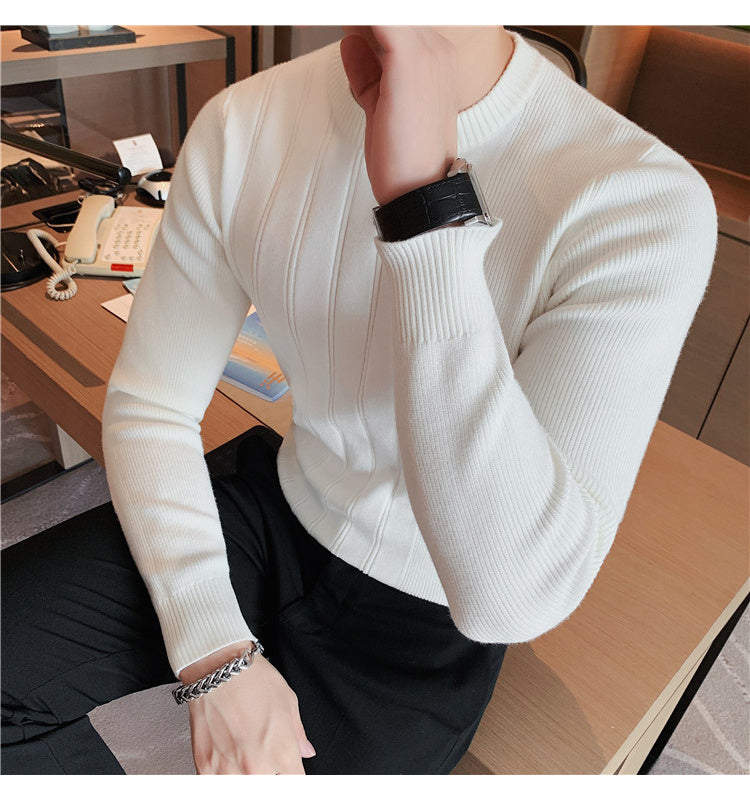 Men's Fashion Casual Round Neck Bottoming Shirt