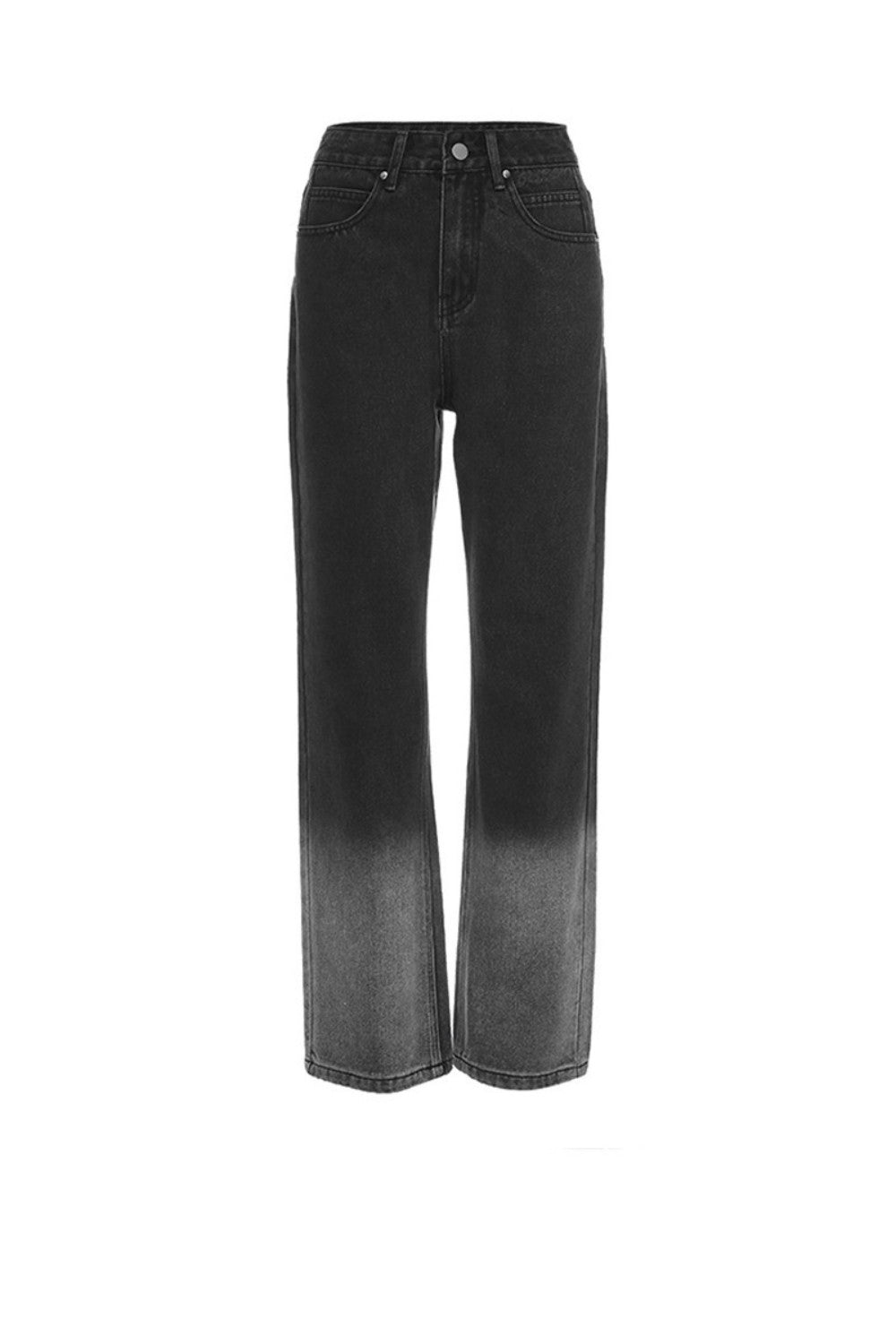 Gradient Contrasting Smoke Grey Love Jeans