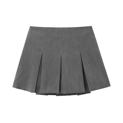 European And American Suit Pleated Skirt A- Line Sweet