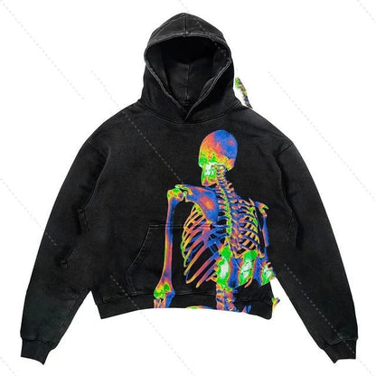 Letter Explosion Printed Men's Clothing Skull Fashion