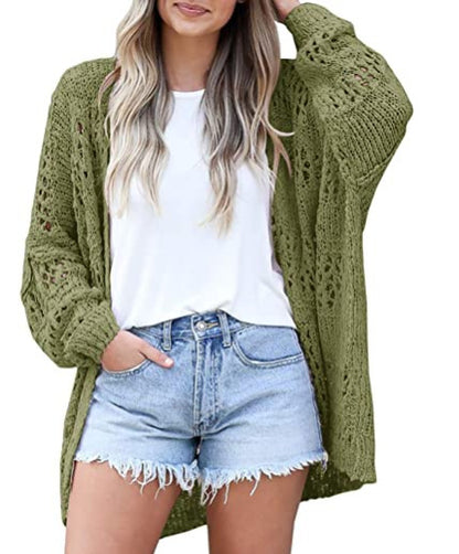 Long-sleeved Lightweight Loose Cardigan Sweater